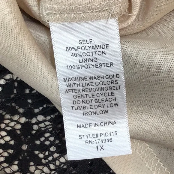 Hailey & Co black lace Malina dress 1X - Picture 10 of 13